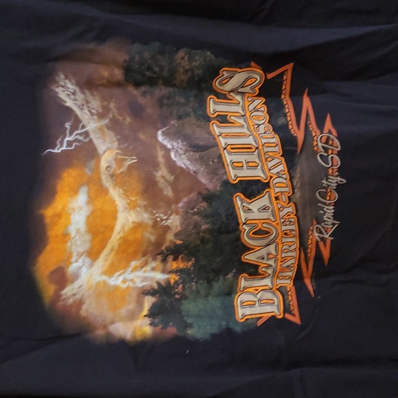 Mens black Harley Davidson t shirt - Picture 3 of 4